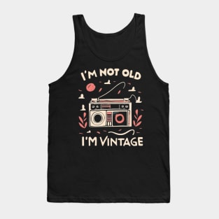 Music vintage rétro style Tank Top